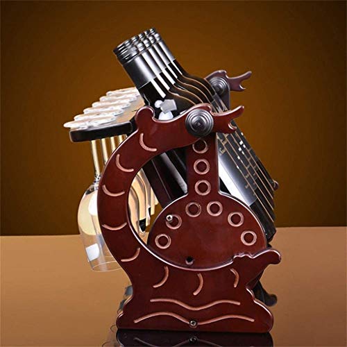 CZDYUF Wine Rack, Decoration Solid Wood Wine Glass Rack Wine Cabinet Display Rack European Wine Rack