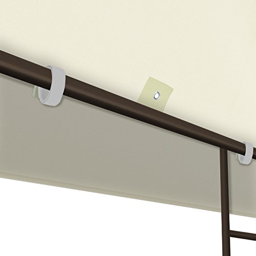 BenefitUSA Replacement 10'X10'Gazebo Canopy top Patio Pavilion Cover Sunshade Polyester Single Tier (Ecru)