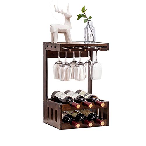 MGWYE Wine Rack Creative Non-solid Wood Wine Rack Home Wall Hanging Wine Glass Rack Hanging Rack Bar Can Hang Wine Glass Rack