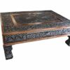 AA Shoppers 20"x15" Indian Bajot Low Table Coffee Table Wedding Puja Chowkie with Drawer Storage