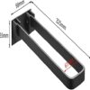 RAKUTE Towel Bar,Towel Rail Polish Chrome,Towel Ring Foldable Wall Mounted,Space Aluminum,Open-Arm Design Double Bar,for Bathroom,Lavatory Bathro