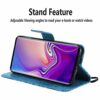 Thoankj Samsung Galaxy A54 5G Case, Shockproof PU Leather Flip Notebook Wallet Cover Embossed Sunflower with Magnetic Stand Folio Soft TPU Bumper