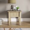 Vida Designs Lamp Table Pine Occasional Side or End Table Waxed Solid Pine