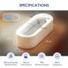 CO-Z Ultrasonic Jewellery Cleaner,46kHz 360 mL Ultrasonic Cleaner with Stainless Steel Basin, 18W Sonic Cleaner for Eyeglasses, Rings, Watch, Coi