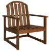 WODMB 4 Piece Outdoor Lounge Set Solid Acacia Wood Outdoor Furniture Garden Set Acacia wood with an oil finish (Color : A, Size : One size)