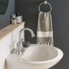 Moen, Brushed Nickel Y2686BN Banbury Towel Ring, 0.4