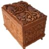 Chest Box in Walnut brown Finish – Solid Wooden Rectangular Shaped for Multifunctional - Living Room – Bedroom etc.