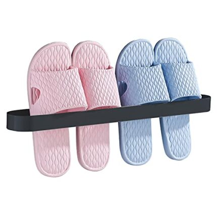 Kitchen Dish Towel Holder Wall Mounted, Self Adhesive Hand Towel Holder Black, Modern Design Hand Towel Holder, Self Adhesive Hand Towel Hanger B
