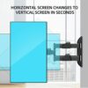 HILLPORT TV Wall Bracket 32-55 Inch 360° Rotate Tilting Swivel TV Mount for Wall for Vertical TV Screens and Large Monitor up to 19.8 kg, MAX VES