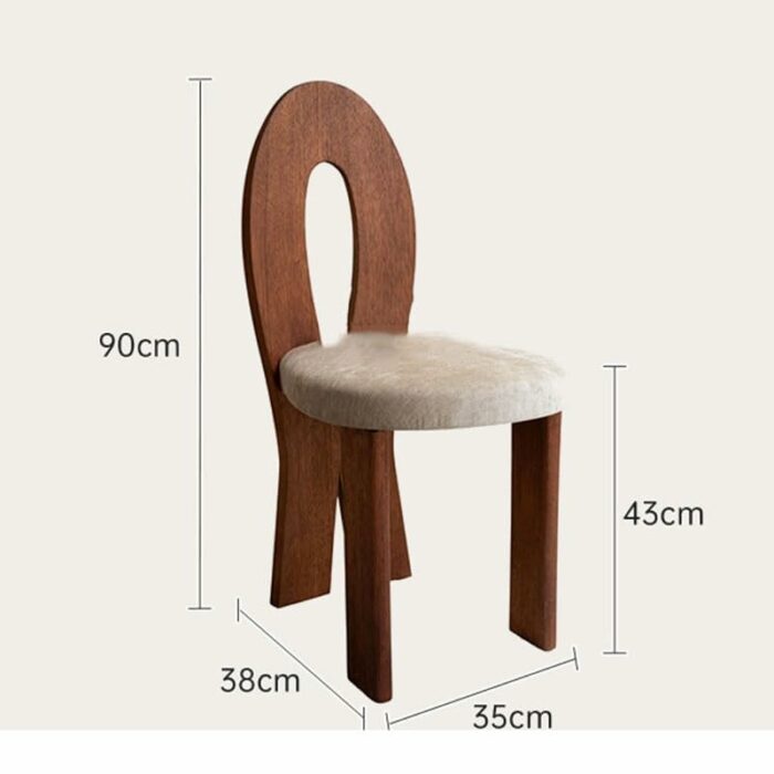 LIRUXUN Wood Dinning Chairs Backrest Stool Retro and Nostalgic Kitchen Furniture Chairs for Kitchen (Color : D, Size : Light Grey)