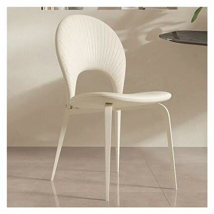 WALNUT Dining Chair Back Kitchen Dinning Tables Chairs Living Room Lounge Decoration Living Room Chair (Color : Argento, Size : Light Grey)