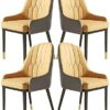dining chair Office Reception Chairs Business Dining Chairs Set Kitchen Dining Chairs Set of 4 Modern High Back Soft Seat Living Room Chairs Wate