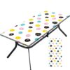 Tablecloth for Folding Table, boho Picnic Table Cover, Waterproof Fitted Table Covers for 6 Foot Tables, Elastic Rim Plastic Table Cover for Picn