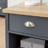 GFW Lamp Table, Engineered Wood, Slate Blue, 45 x 45 x 50 cm