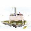 DINGZZ Window Dressing Table Multi-function Makeup Cabinet Mini Bedroom Dressing Table European Small Simple