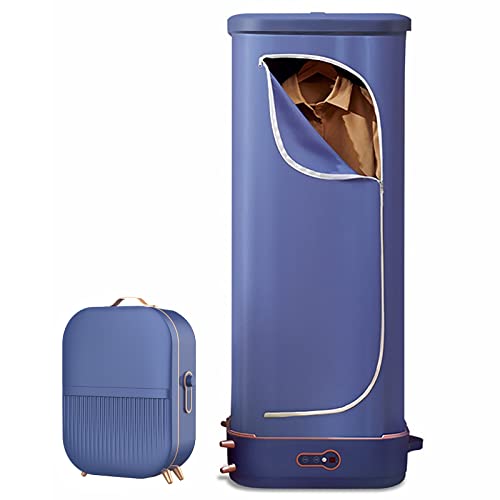 DISHENGZHEN Clothes Dryer Machine with Clothes Bag, 800W Electric Clothes Dryer, Large Capacity Compact Tumble Dryer, Hand Luggage Drying Pod Tra