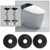 10Pcs Toilet Seat Washer Replacement Toilet Seat Hinge Fitting Replacement Rubber Accessories for Loose Toilet Seats 27mm/1.1inch