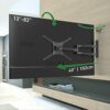 Barkan 102cm Long TV Wall Mount, 13-83 inch Full Motion Articulating - 4 Movement Flat/Curved Screen Bracket, Holds up to 50kg, Extremely Extenda