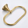 HIGOH Towel Racks, Bath Towel Holder,Bathroom Hand Towel,Hand Towel Holder,Towel,Brass Wall Mounted Ellipse Kitchen Bathroom Towel Holder,Metal V
