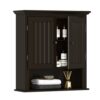 UTEX Bathroom Cabinet Wall Mounted, Wood Hanging Cabinet, Wall Cabinets with Doors and Shelves Over The Toilet for Bathroom,White