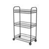 THYKL Cart Rack Living Room Storage Rack Bathroom Kitchen Floor Rack with Wheels (Color : D, Size : 76cm*40cm)