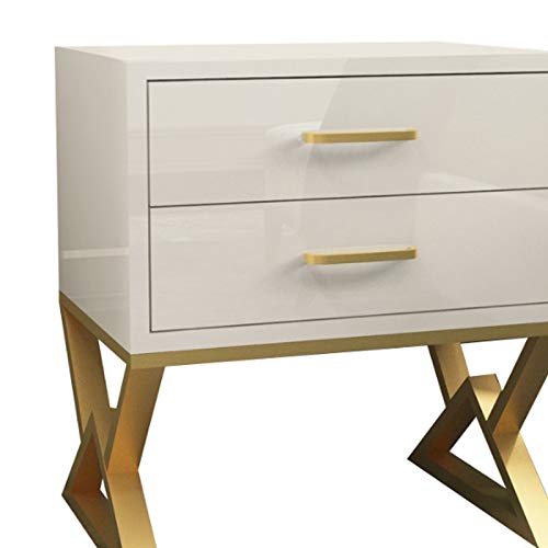 JYDQM Iron Casting Golden Nightstand Coffee End Bedside Table Home Furniture Nightstand Cabinet Cupboard Bed Room