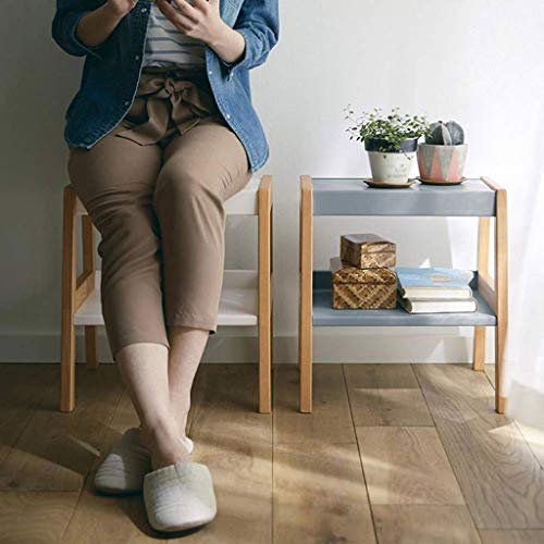 LUKEO Wooden bench-Solid Wood Stool Home Adult Small Bench Living Room Change Shoes Stool Nordic Creative Square Stool Makeup Stool