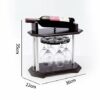 NEOCHY Rotating Wine Rack, Wine Rack Creative Wine Bottle Rack High Glass Rack European Fashion Ornaments