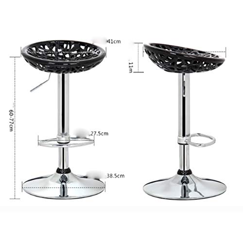 SDFGH Chair Simple Design Furniture Cushioned Leatherette Upholstery Airlift Swivel Barstool