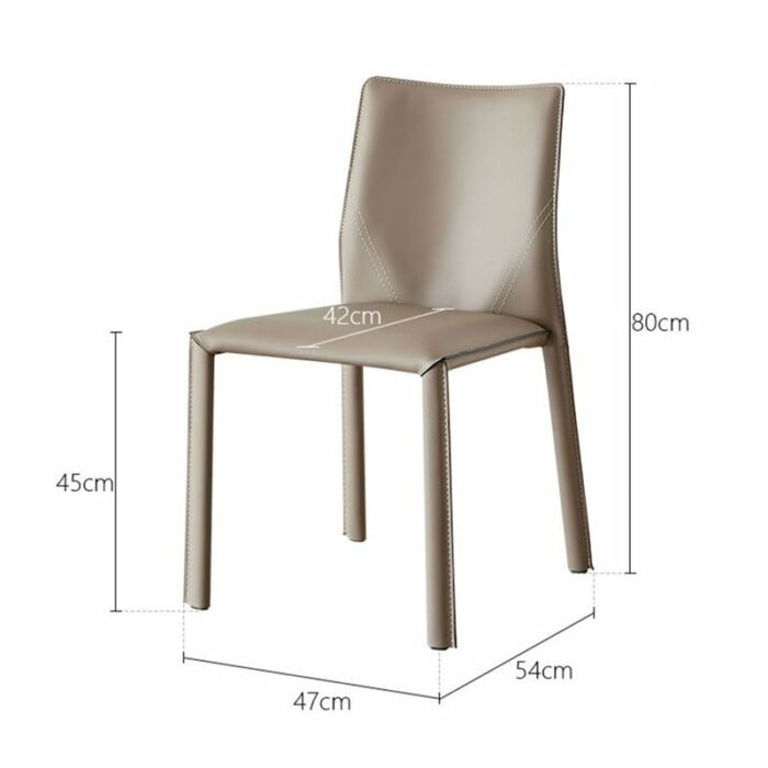 LXXSH Saddle Chair Is Made of Leather and Highly Resilient Sponge Comfortable and Beautiful Dining Chair
