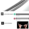 1PCS Flexible Pipes for Bathroom/Kitchen/Toilet Taps British Standard Pipe M10 x1/2 Fitting 500mm Long