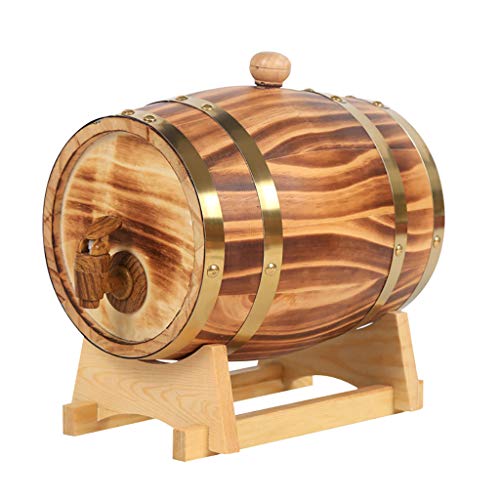 Stylish Simplicity Wine Shelf Oak Barrel Wine Barrel Wine Red Wine Barrel Household with Faucet Brewed Wine, PIBM, a,