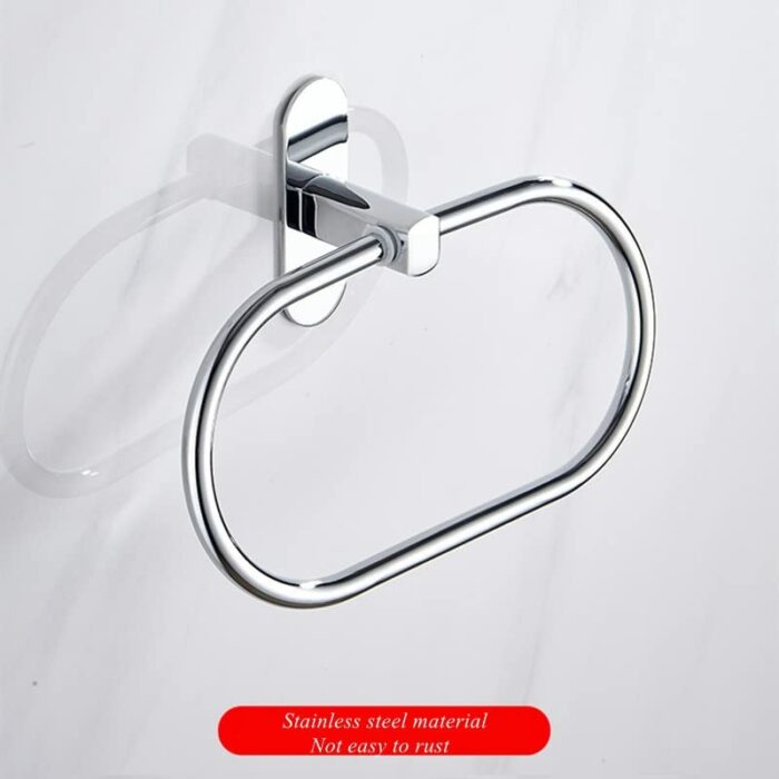 HIGOH Towel Racks,Bath Towel Holder,Bathroom Hand Towel,Home Storage Bathroom Accessories,Stainless Steel Wall Mounted Hand Towel Holder,Multifun