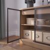 IKEA LANESUND sideboard, 161x47x81 cm, grey-brown