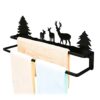 HIGOH Towel Racks, Towel Rail for Bathroom,Wall Mounted with Pattern Towel Bar Punching for Bathroom Hand Towel Holder