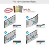 Barkan 102cm Long TV Wall Mount, 13-83 inch Full Motion Articulating - 4 Movement Flat/Curved Screen Bracket, Holds up to 50kg, Extremely Extenda