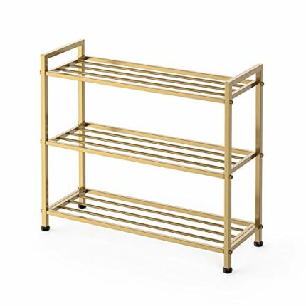 n/a Simple Shoe Rack Into The Door Simple Iron Slippers To Collect The Shelf Rack Home Multi-layer Shoes Shelf Shoe Cabinet (Size : Three floors)
