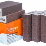 STEBRUAM 5 Pieces Sanding Sponges,Coarse and Fine Sanding Blocks -60/80/100/120/240 Grits 5 Different Specifications Sanding Pads,Washable and Re