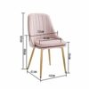 WALNUT Modern Minimalist Dining Chair Sponge Restaurant Furniture Chair Restaurant Modern China Iron Chair Wood Kitchen Rest (Color : A)