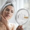 wlertcop Mirror Handheld 1X & 3X Hand Mirror With Handle Double Sided Handheld Mirror Makeup Mirror Magnifying (15 * 27 cm)