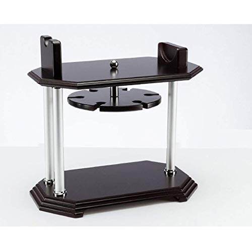 CZDYUF Countertop Wine Rack, Decorative Tabletop Wine Bottle Holder, Black, Friendly and Tasteless