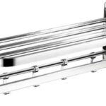 Towel Rack Double Towel Rail Bathroom Towel Shelf Wall Mounted Hand Towel Holder 304 Stainless Steel Towel Shelf for Bathroom Kitchen-A-80cm (Siz