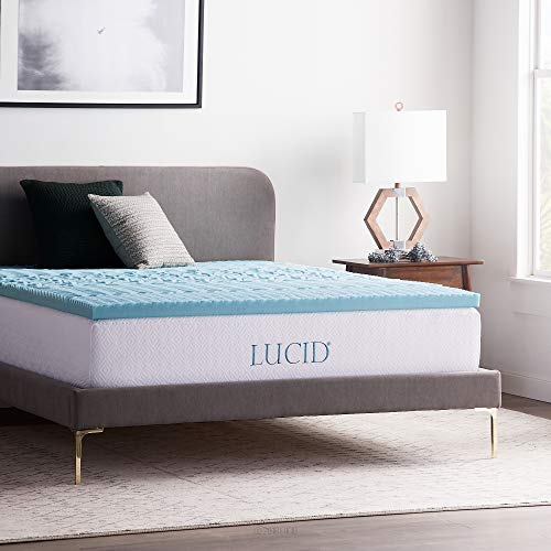 LUCID 5 cm Zoned Gel Memory Foam Mattress Topper, 120 x 190 cm