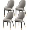 dining chair Kitchen Dining Room Furniture Chairs Faux Leather Dining Chairs Set Of 4 Water Proof PU Leather With Metal Legs Reception Chair for