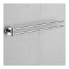 HIGOH Towel Rack Towel Bar Bathroom Rotating Towel Bar,Stainless Steel Lengthen Double Towel Holder,Towel Rack Toilet Wall Mount Towel Rack Towel