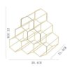 NEOCHY Creative Geometric Wine Rack Metal Simple Household Grape Wine Rack Restaurant Living Room Bar Wine Cabinet Wine Display