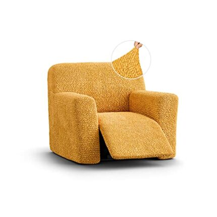 Menotti Sanitised Recliner Cover - Recliner Chair Cover - Armchair Slipcover - Soft Fabric Slipcover - Wingback Recliner Stretch Furniture Protec
