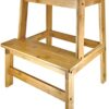 Wooden Utility Bamboo 2 Step Stool Natural Bamboo