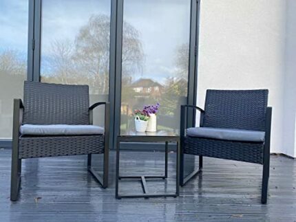 New Luxury 3 Piece Rattan Garden Furniture Set 2