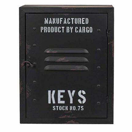 ootb Metal Key Box, Black, 30 x 23 x 9 cm